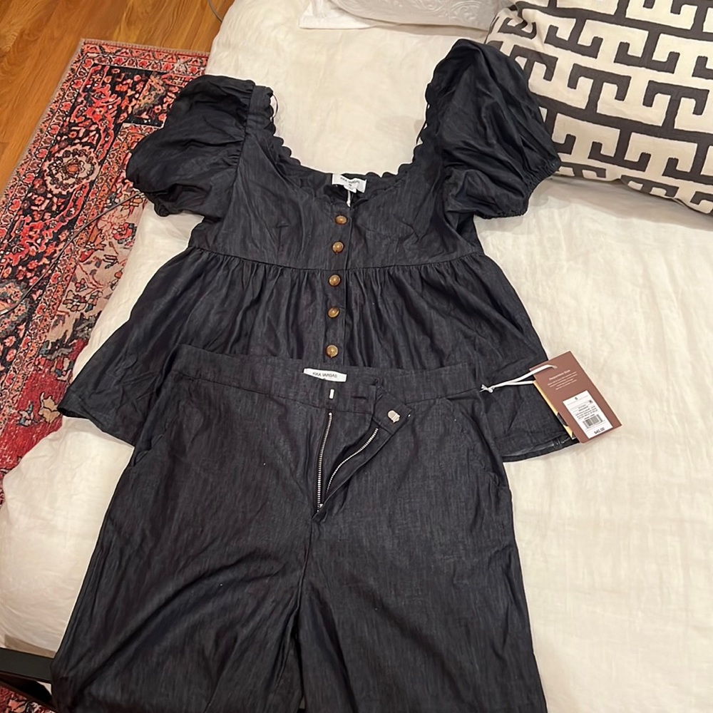 Kiki Vargas x Target puff sleeve button down